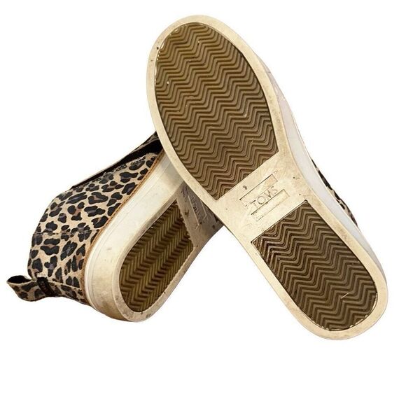 TOMS Women's Bryce Sneaker leopard print high top size 9 slip on shoe - Picture 2 of 10